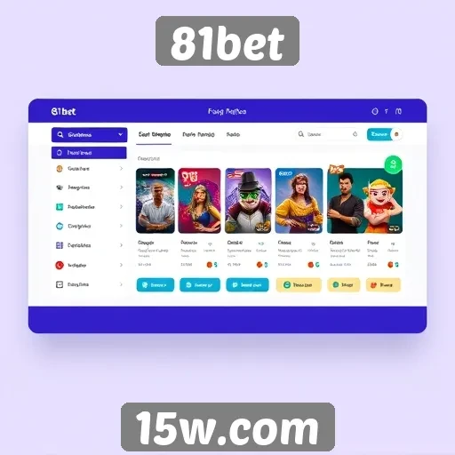 Interface do 81bet proporciona experiência intuitiva